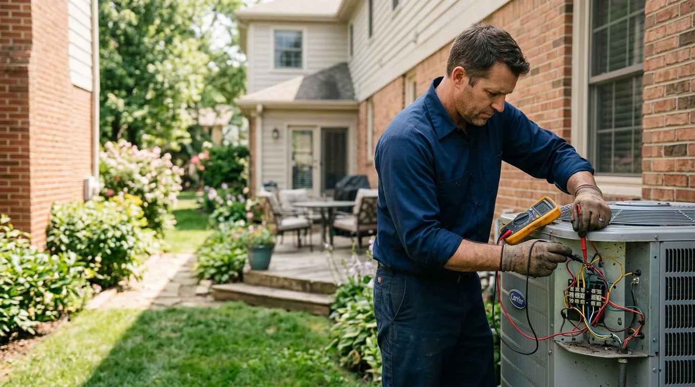 HVAC technician working near Pungoteague, VA